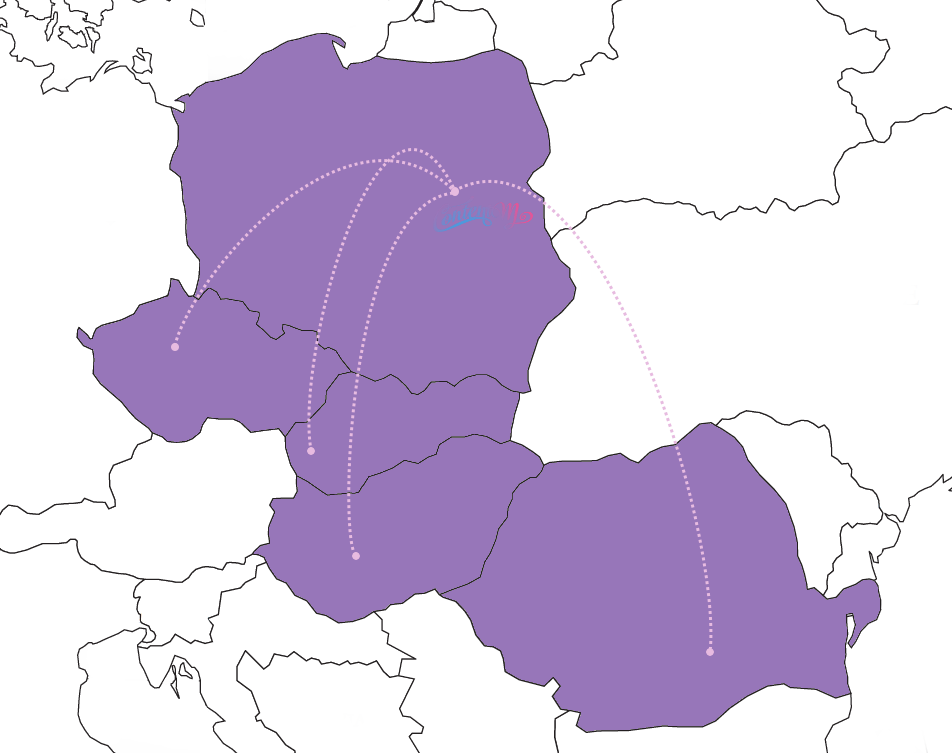 mapa europy kolor 1